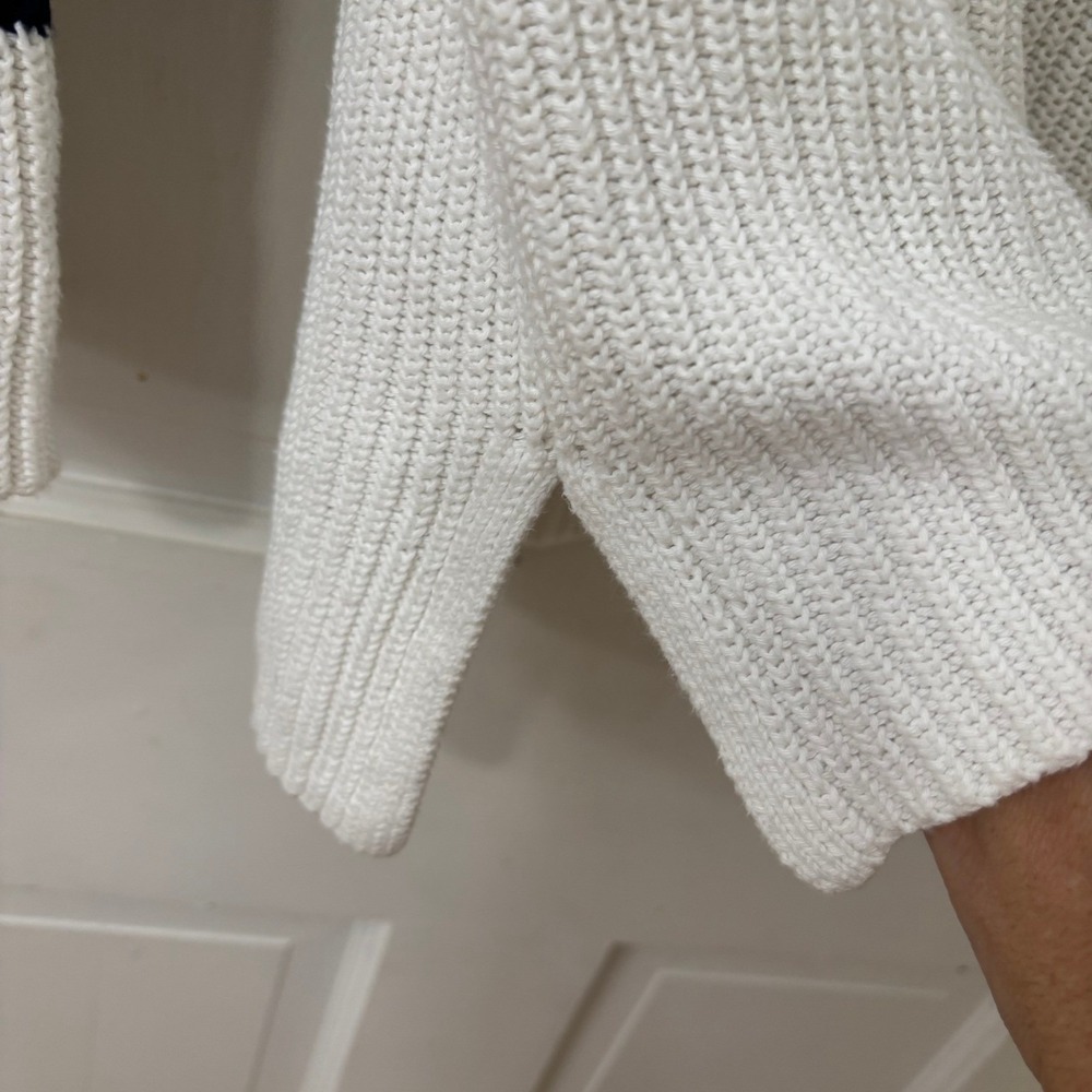 White V Neck Tennis Sweater Women‎ Classic Old Money Academia Cabi S RUNS BIG - Picture 5 of 8